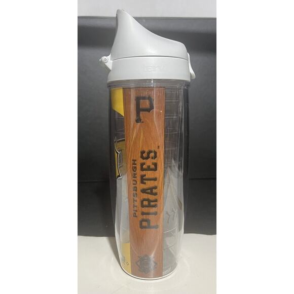Tervis Gray Snap Loop Lid‎ Pittsburgh Pirates 24 oz Water Bottle - Picture 2 of 8